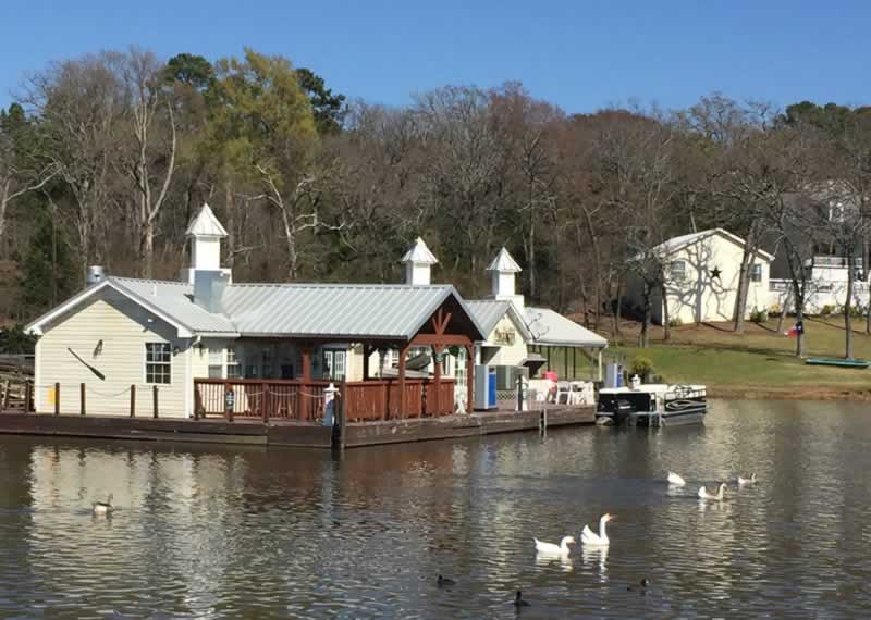 Marina on Lake Palestine ... starting point for boating, fishing, skiing and more water fun!